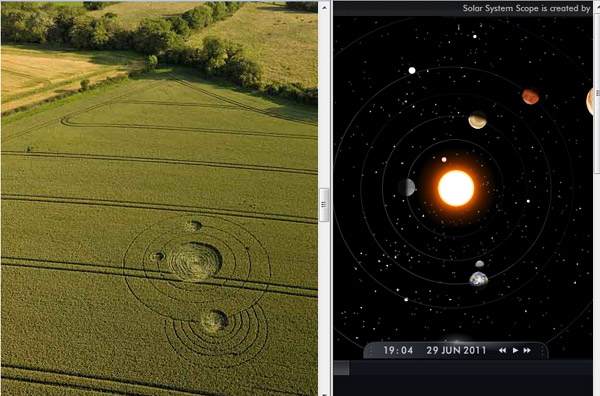 Allington, Wiltshire crop circle, aerial photo 30