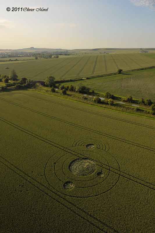Allington, Wiltshire crop circle, aerial photo 21