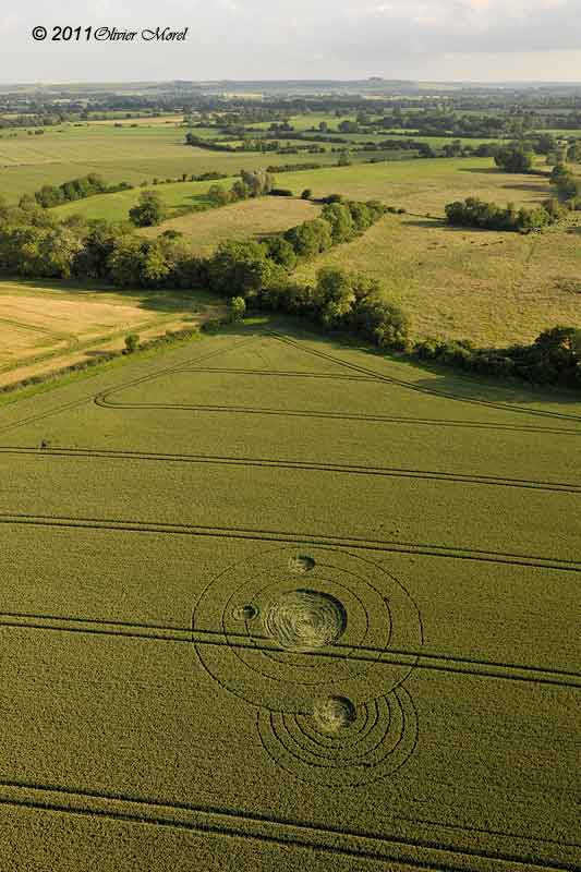 Allington, Wiltshire crop circle, aerial photo 22