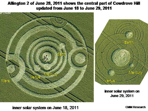 Allington, Wiltshire crop circle, aerial photo 29