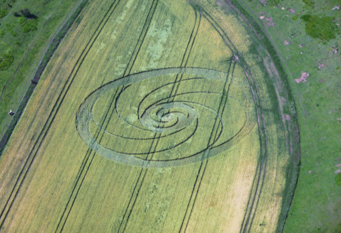 Bluestone Heath Road, Lincolnshire crop circle, aerial photo 5