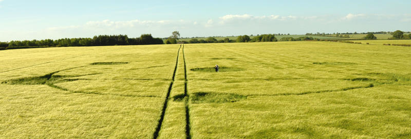 Burderop Down, Wiltshire crop circle, aerial photo 24