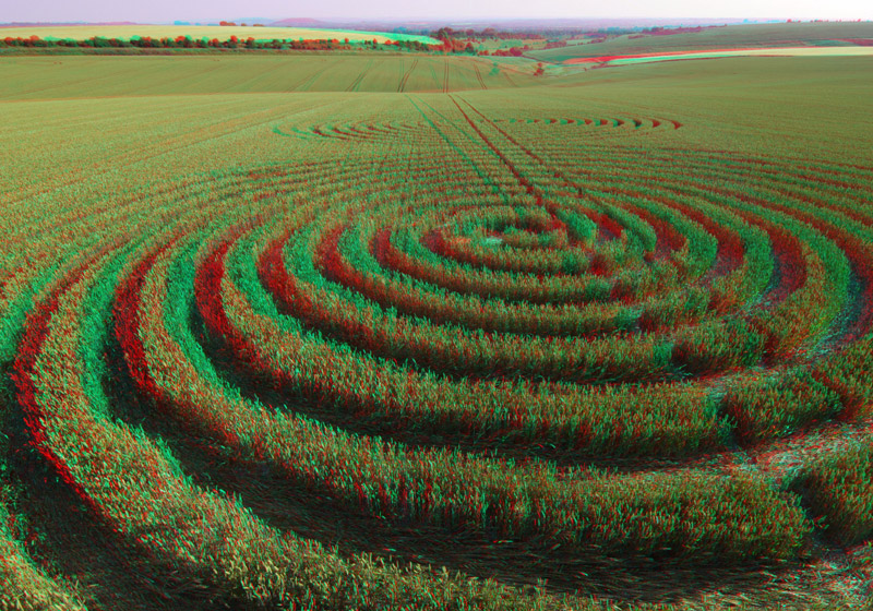 Chaddenwick Hill, Wiltshire crop circle, aerial photo 11