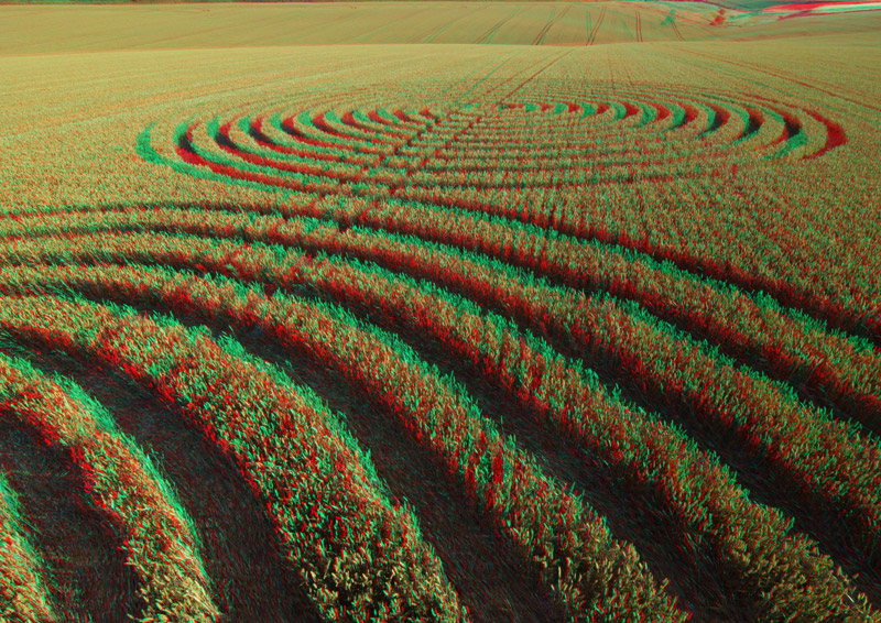 Chaddenwick Hill, Wiltshire crop circle, aerial photo 14