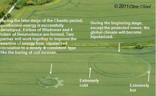 Charlbury Hill, Wiltshire crop circle, aerial photo 14