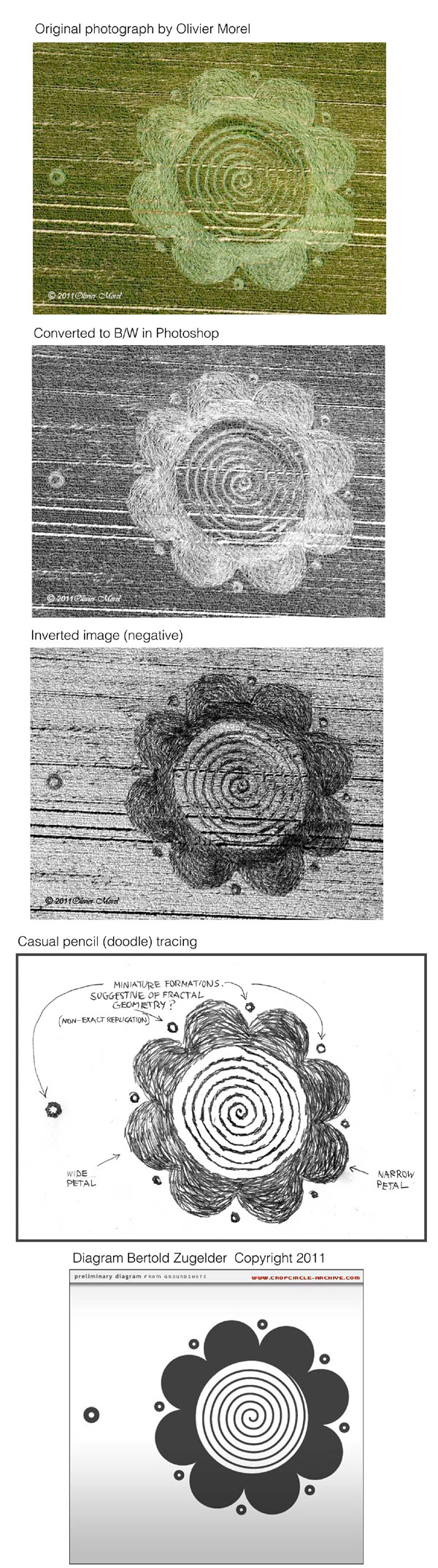 Charlbury Hill, Wiltshire crop circle, aerial photo 21