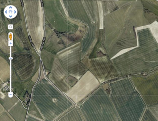 Charlbury Hill, Wiltshire crop circle, aerial photo 22