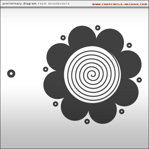Charlbury Hill, Wiltshire crop circle, aerial photo 23