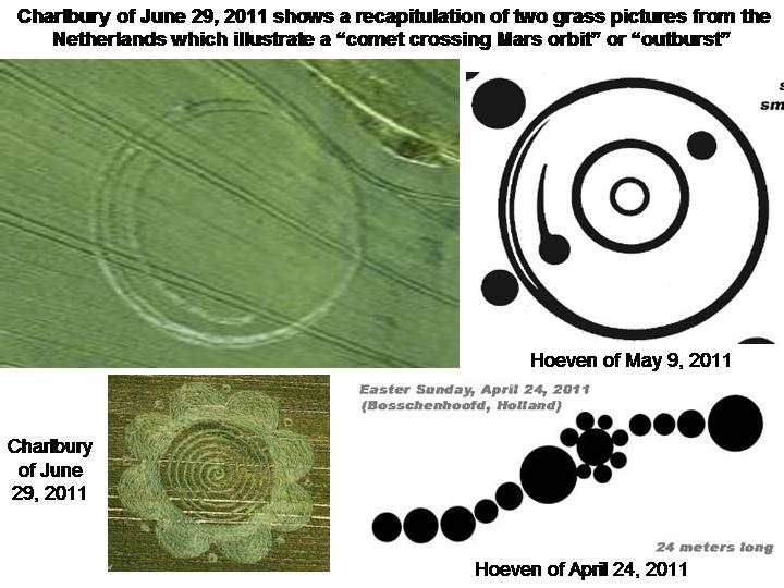 Charlbury Hill, Wiltshire crop circle, aerial photo 15