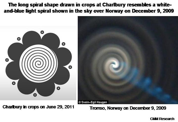 Charlbury Hill, Wiltshire crop circle, aerial photo 16