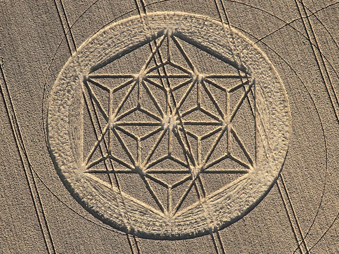 Etchilhampton, Wiltshire crop circle, aerial photo 9