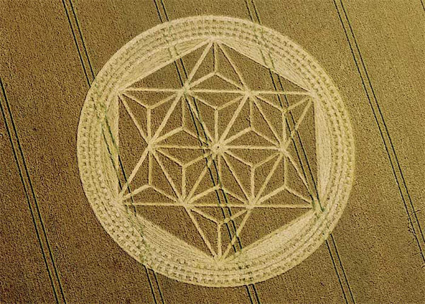 Etchilhampton, Wiltshire crop circle, aerial photo 6