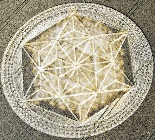 Etchilhampton, Wiltshire crop circle, aerial photo 32