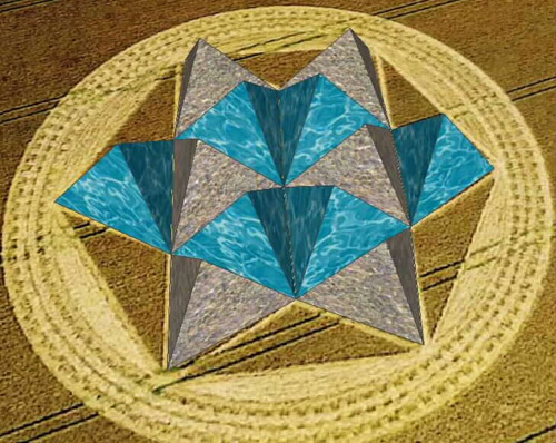 Etchilhampton, Wiltshire crop circle, aerial photo 36