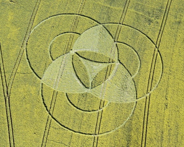 Hannington, Wiltshire crop circle, aerial photo 16