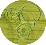 Hannington, Wiltshire crop circle, aerial photo 12