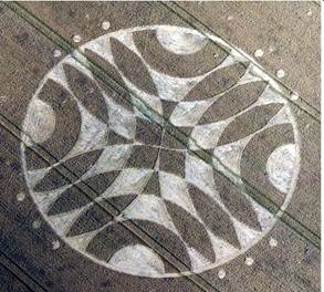 Overton Down, Wiltshire crop circle, aerial photo 25