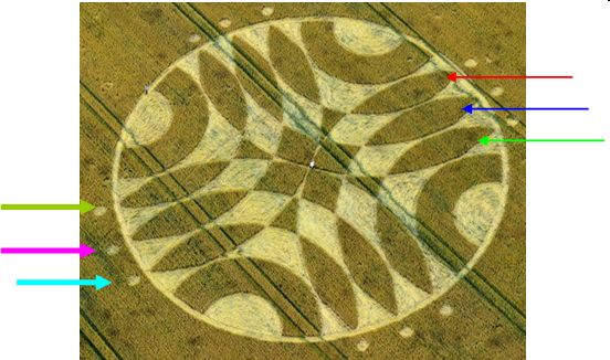 Overton Down, Wiltshire crop circle, aerial photo 18
