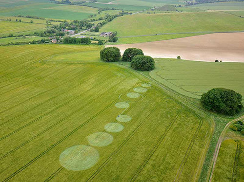 The Sanctuary, Wiltshire crop circle, aerial photo 13