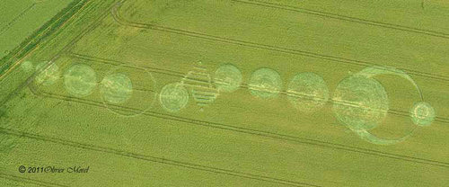 The Sanctuary, Wiltshire crop circle, aerial photo 14