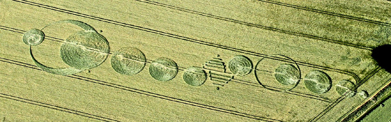The Sanctuary, Wiltshire crop circle, aerial photo 2