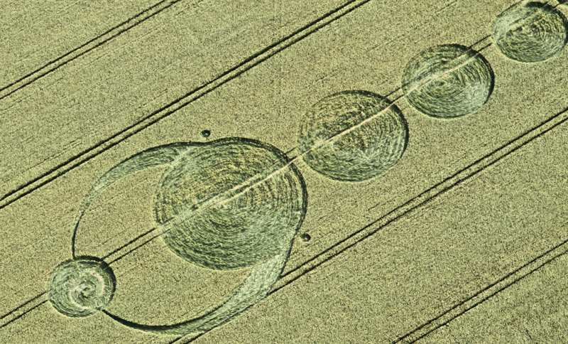 The Sanctuary, Wiltshire crop circle, aerial photo 4