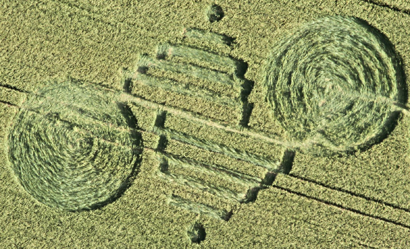 The Sanctuary, Wiltshire crop circle, aerial photo 5