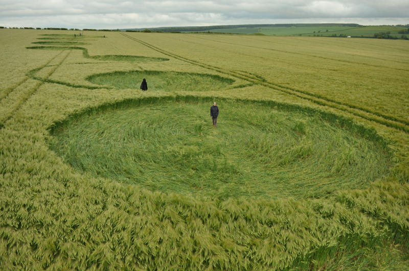 The Sanctuary, Wiltshire crop circle, aerial photo 29