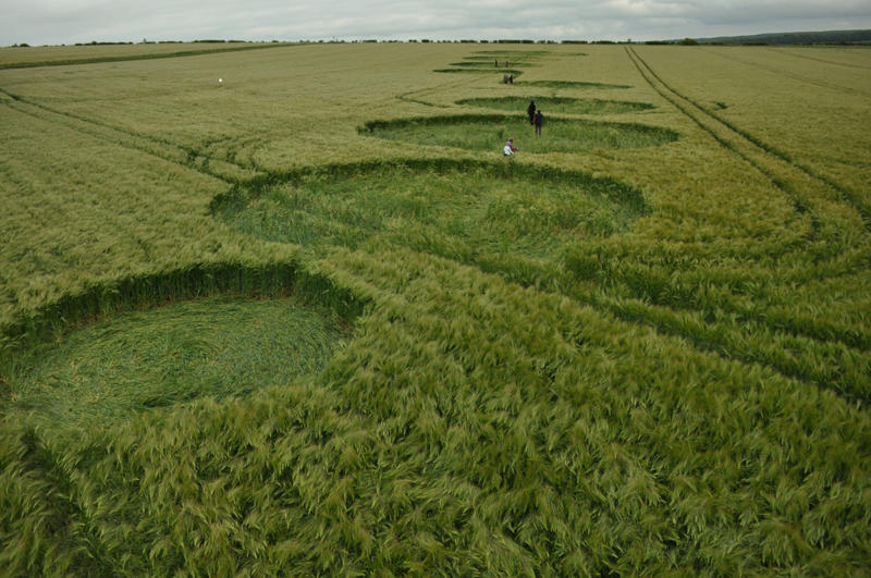 The Sanctuary, Wiltshire crop circle, aerial photo 30