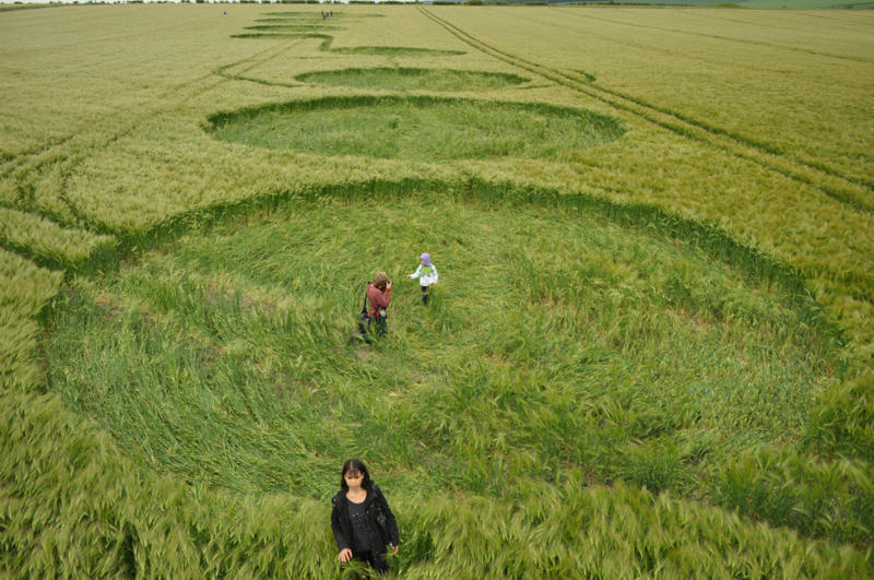 The Sanctuary, Wiltshire crop circle, aerial photo 31