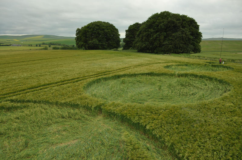 The Sanctuary, Wiltshire crop circle, aerial photo 32