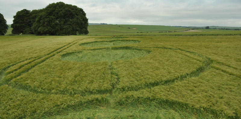 The Sanctuary, Wiltshire crop circle, aerial photo 33