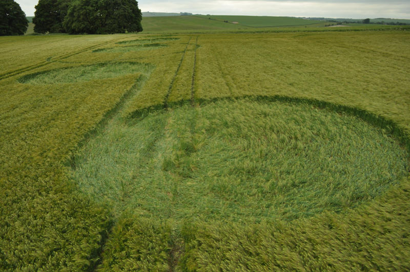 The Sanctuary, Wiltshire crop circle, aerial photo 34