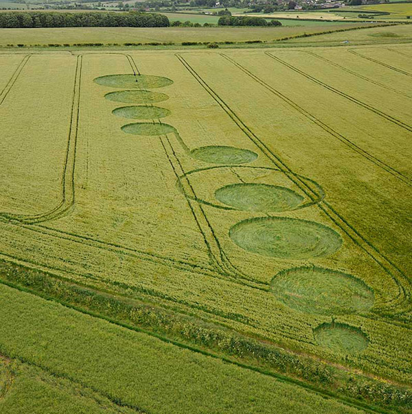 The Sanctuary, Wiltshire crop circle, aerial photo 11