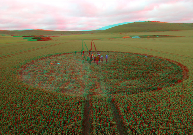 Stanton St Bernard, Wiltshire crop circle, aerial photo 21