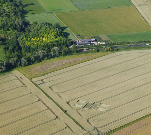 Stanton St Bernard (2), Wiltshire crop circle, aerial photo 4