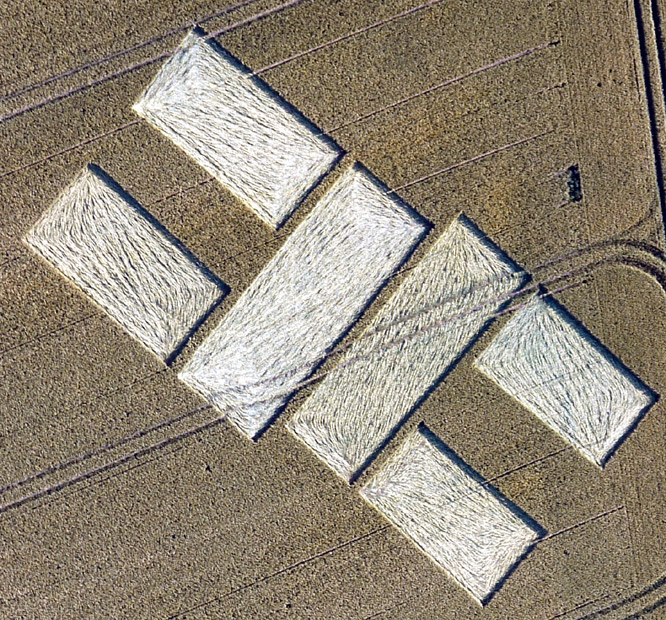 Stanton St Bernard (2), Wiltshire crop circle, aerial photo 3