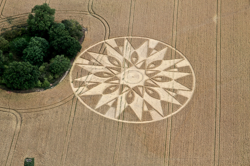 Temple Balsall, Warwickshire crop circle, aerial photo 2