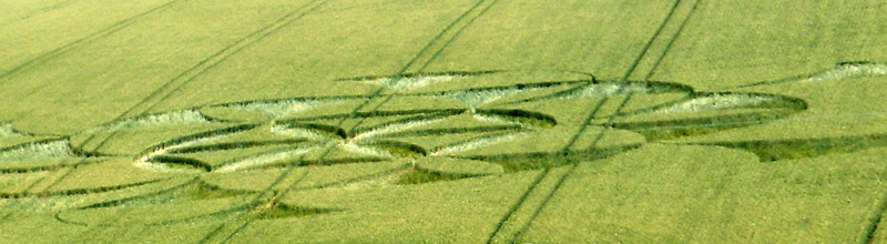 Walmsgate, Lincolnshire crop circle, aerial photo 14