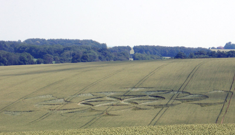 Walmsgate, Lincolnshire crop circle, aerial photo 15