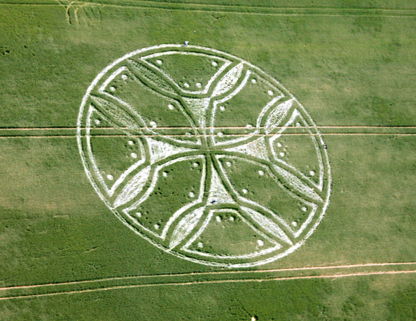 Westwoods, Wiltshire crop circle, aerial photo 5