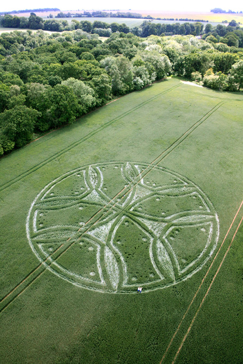 Westwoods, Wiltshire crop circle, aerial photo 6