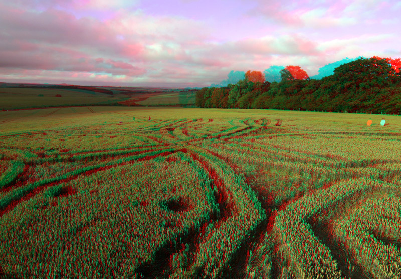 Westwoods, Wiltshire crop circle, aerial photo 34