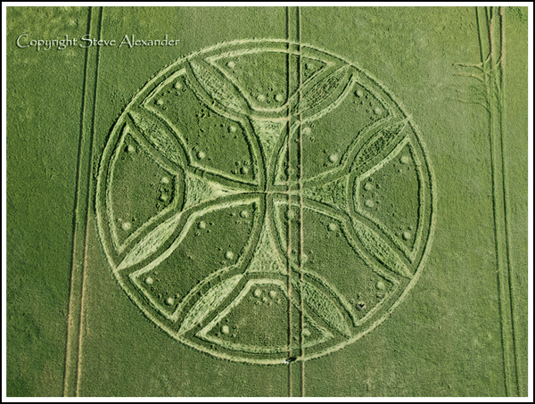 Westwoods, Wiltshire crop circle, aerial photo 9