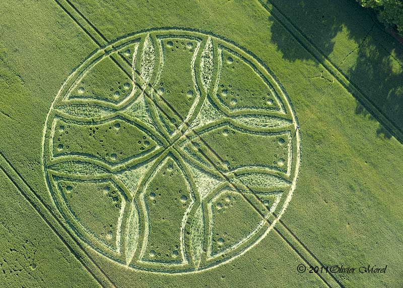 Westwoods, Wiltshire crop circle, aerial photo 70