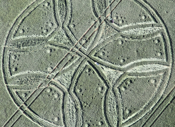 Westwoods, Wiltshire crop circle, aerial photo 2