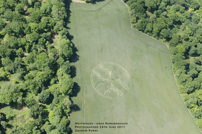 Westwoods, Wiltshire crop circle, aerial photo 11