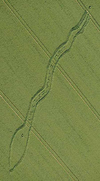 Wilton Windmill, Wiltshire crop circle, aerial photo 5