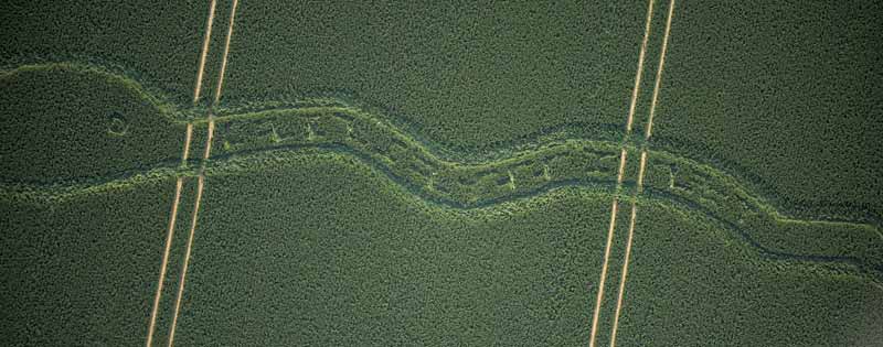 Wilton Windmill, Wiltshire crop circle, aerial photo 18