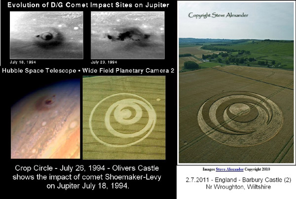 Barbury Castle (2), Wiltshire crop circle, aerial photo 19